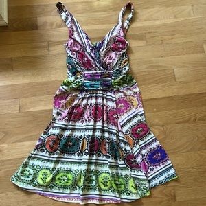 Roberto Cavalli print mini dress worn once size 40